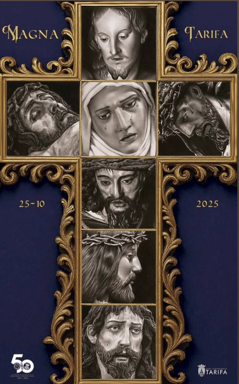 Horarios e Itinerarios de la Procesión Magna de Tarifa «50 Años de Fe, Historia y Hermandad» 2025